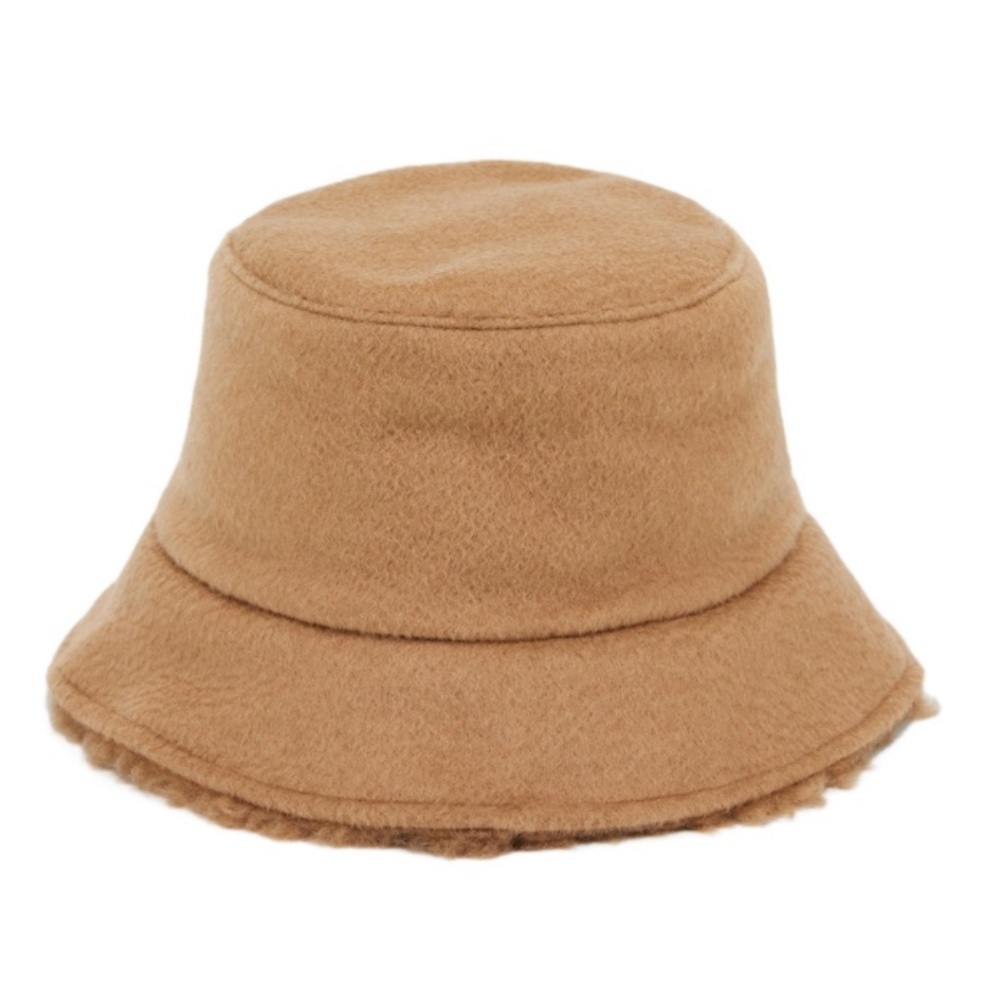 Max Mara Camel Brown Teddy Bucket Hat